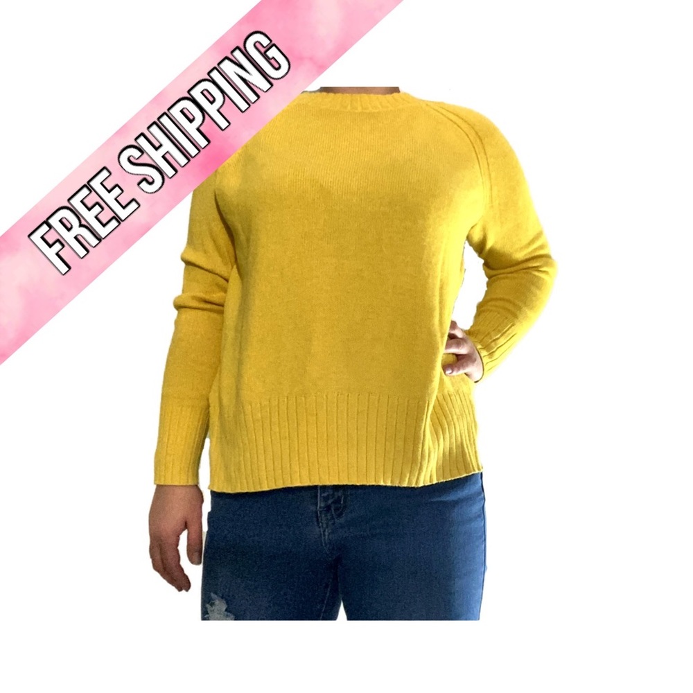 Old Navy pullover sweater - bright yellow